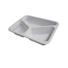 ASSIETTE MENU PP THERMOF. BLANC 227X178X40MM - 3 COMP. - 445/280/205ML (1X216) photo du produit