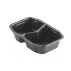 RAVIER HMR PP NOIR 215X148X50MM - 2 COMP. - 540/400ML (1X312) photo du produit