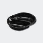 RAVIER MENU PLUSPACK CPET NOIR OVALE 238X176X40MM - 2 COMP. - 400/515ML (1X240) photo du produit
