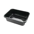 ASSIETTE MENU RCPET NOIR 225X175X43MM - 1 COMP. - 1200ML (1X300) photo du produit
