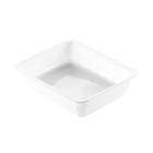 ASSIETTE MENU CPET BLANC 225X175X54MM - 1 COMP. - 1500ML (1X270) photo du produit