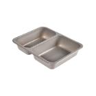 ASSIETTE MENU RCPET GRIS 225X175X43MM - 2 COMP. - 655/455ML (1X300) photo du produit