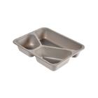 ASSIETTE MENU RCPET GRIS 225X175X43MM - 3 COMP. - 426/275/205ML (1X300) photo du produit