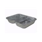 ASSIETTE MENU ALU 227X177X40MM - 2 COMP. (1X500) photo du produit