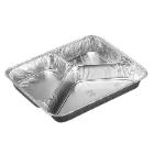 ASSIETTE MENU ALU 227X178X29MM - 3 COMP. - 175/240/385ML (1X1000) photo du produit
