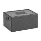 THERMOBOX PPE AVEC COUVERCLE NOIR DIM. EXT. 600X400X320MM (1) photo du produit