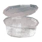 BARQUETTE MULTIPACK RPET TRSP + COUVERCLE À CHARNIÈRE 103X87X34MM - 125ML (800) photo du produit
