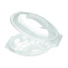 SALADBOWL AVEC COUVERCLE SH/250ML RPET CRISTAL D.150 H.49MM (1X300) photo du produit