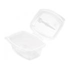 SALADIER AVEC FOURCH. ET COUV. A CHARNIERE APET TRSP 190X140X70MM-750ML (1X200) photo du produit