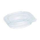 BARQUETTE PLA TRSP + COUVERCLE A CHARNIERE 160X130X42MM - 375ML (6X50) photo du produit