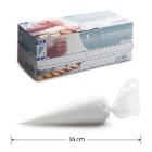 POCHE A DOUILLE LDPE COMFORT CLEAR TRSP. S 20X36CM 80mu SUR ROULEAU (1X100) photo du produit