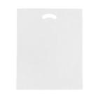 SAC PORTABLE POIGNEE DECOUPEE LDPE BLANC 60+8X61CM-60mu (1X200) photo du produit