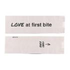 SACHET NON-GRAISSE BLANC "LOVE AT FIRST BITE" 125X80X430MM (1X1000) photo du produit