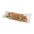 CLASP CLIP - SAC SANDWICH PE + SLEEVE KRAFT BRUN - 162X300MM (10X50) photo du produit