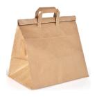 SHOPPER FOLD BAG KRAFT 80GR BRUN 32+21+34CM (1X250) photo du produit
