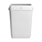 POUBELLE KATRIN 50L BLANC AVEC COUVERCLE 42X28X57.5CM (2) photo du produit