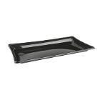 PLATEAU PAGODA RPET NOIR RECHTANGULAIRE 12X22CM (6X50) photo du produit