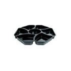 INSERT OCTAVIEW PS NOIR 284X284X25MM - 7 COMP. - 140/6X180ML (1X150) photo du produit