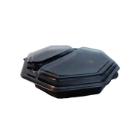 OCTAVIEW MICROWARMABLE PS NOIR 230X230X50MM - 2 COMP. - 580/280ML (1X170) photo du produit