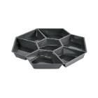 INSERT OCTAVIEW APET DONKERGRIJS 283X283X25MM - 7 VAKS - 4X215ML + 3X165ML (320) artikelfoto