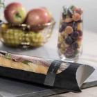 BAGUETTE TUBE LUNCHRUSH BLACK AVEC FENÊTRE PLA 270/310X105X45MM (1X600) photo du produit