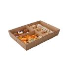 BOX CATERING BASE LARGE PLATTER CARTON BRUN 467X328/308X78MM (1X25) photo du produit