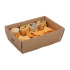 BOX CATERING QUARTER INSERT CARTON BRUN 153X221X77MM (1X50) photo du produit