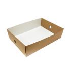 BOX CATERING HALF INSERT CARTON BRUN/BLANC 308X222X78MM (1X50) photo du produit
