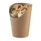 SNACK CUP/TORTILLA WRAP CARTON/PE BRUN D.85/60 H.68/120MM (12X50) photo du produit