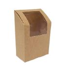 WRAPBOX AVEC FENÊTRE CARTON/PET 90X50X95/130MM (1X500) photo du produit