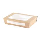 BOX CARTON + FENÊTRE PLA RECTANGULAIRE DUNI 200X120X45MM - 900ML (1X250) photo du produit