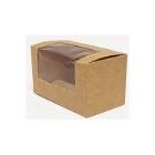 SANDWICH/MUFFINDOOSJE KARTON MET VENSTER PET 125X70X70MM (10X50) artikelfoto