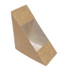 DRIEHOEK VOOR SANDWICH KARTON MET VENSTER PET 125X75X125MM (10X50) artikelfoto