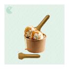 CUILLERE A GLACE BISCUIT NATURE 80MM (8X440) photo du produit
