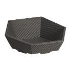 PANIER DE PRESENTATION HEXAGONAL SMALL CARTON ANTHRACITE 270X290X60/105MM (1X25) photo du produit