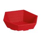 PRESENTEERKORF 6-HOEKIG L KARTON ROOD BASE 313X301 TOP D.415 H.84/139MM (25) artikelfoto