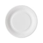ASSIETTE CARTON (NO COATING) BLANC VERIVE D.18CM (10X100) photo du produit