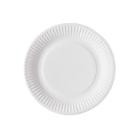 ASSIETTE CARTON (NO COATING) BLANC VERIVE D.23CM (10X100) photo du produit