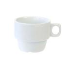 TASSE A CAFE EVERYDAY PORCELAINE BLANCHE EMPILABLE D.80 H.60MM 17CL (1X6) photo du produit