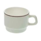 TASSE A CAFE ARCOROC RESTAURANT DELFT BLANC/LISERE BORD D.78 H.64MM 190ML (1X12) photo du produit