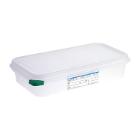 SET BOITE RAFRAICH. ARAVEN PP HERM. GN1/3 H.6.5CM 2.5L + COUVERCLE COLOCLIP (6) photo du produit