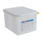 SET BOITE RAFRAICH. ARAVEN PP HERM. GN1/2 H.20CM 12.5L + COUVERCLE COLOCLIP (6) photo du produit