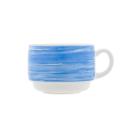 TASSE A CAFE BRUSH BLEU HORECA 190ML (1X12) photo du produit