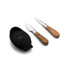 COUTEAU A HUITRES LUXURY LINE SET DE 2PCS AVEC PROTEGE-MAIN EN SILICONE (1) photo du produit