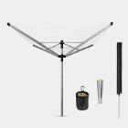 SECHOIR PARAPLUIE LIFT-O-MATIC BRABANTIA 50M GRIS METALLIC (1) photo du produit