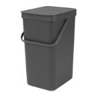 POUBELLE SORT&GO 16L BRABANTIA GRIS 22X27.9X40.1CM (2) photo du produit