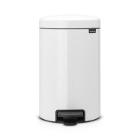 POUBELLE A NEWICON BRAB.12L BLANC+SEAU INTERIEUR.PLAST. D.25.1X41.10CM (1) photo du produit