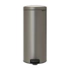 POUBELLE A PEDALE NEWICON BRAB.30L BPLATINIUM-SEAU INT.PLAST. D.29.3X67.9CM (1) photo du produit
