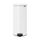POUBELLE A PEDALE NEWICON BRABANTIA 30L BLANC AVEC SEAU METAL D.29.3X67.9CM (1) photo du produit