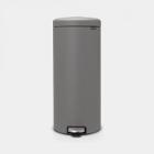 POUBELLE A PEDALE NEWICON BRABA. 30L MINERAL CONCRETE GREY-SEAU PLASTIQUE (1) photo du produit